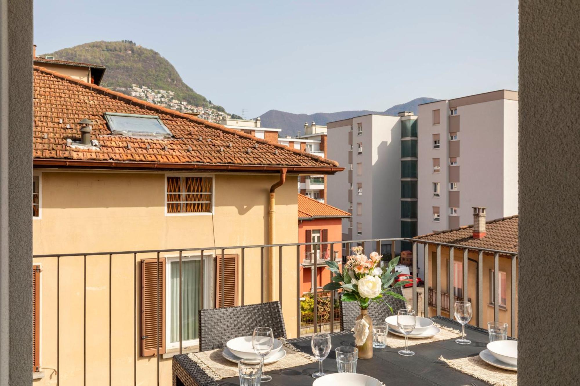 Magic Deluxe Suites - Free Parking Lugano Exterior foto